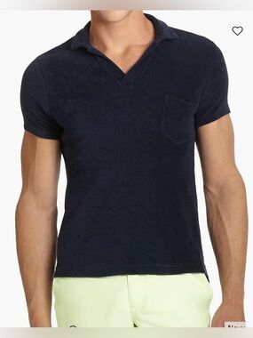 Orlebar Brown Terry polo Top size medium